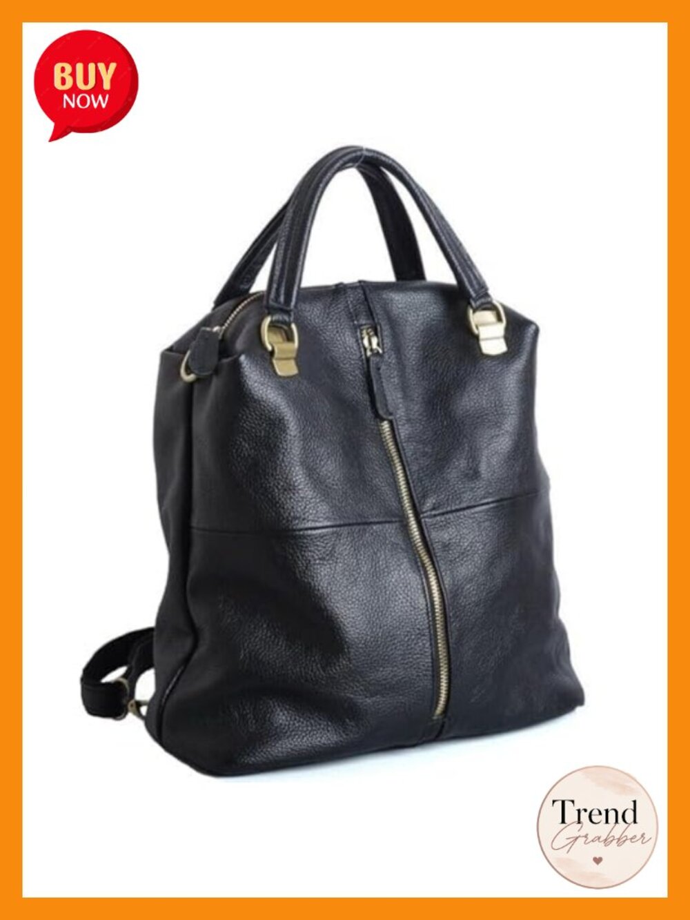 Genuine Leather Backpack Purse Women Laptop Crossbody Shoulder Bag - Picture 1 of 6